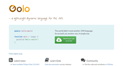 Desktop Screenshot of golo-lang.org